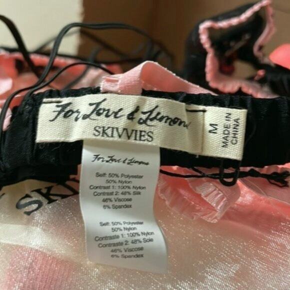 For Love and Lemons Azalea Embroidery Bralette M - Picture 5 of 9